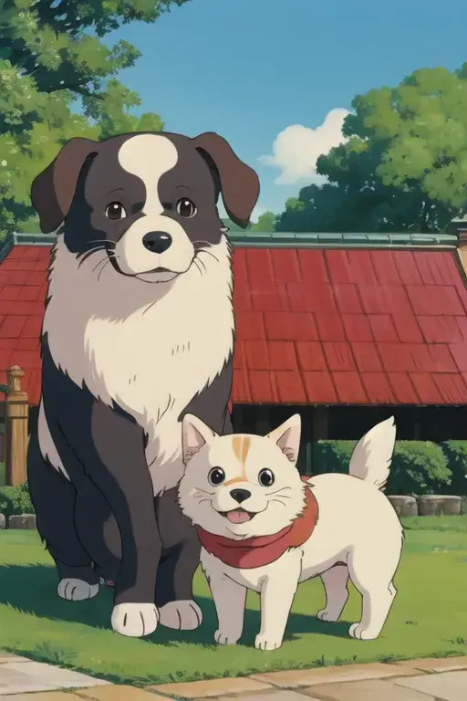 Imagen de mascota al estilo Ghibli